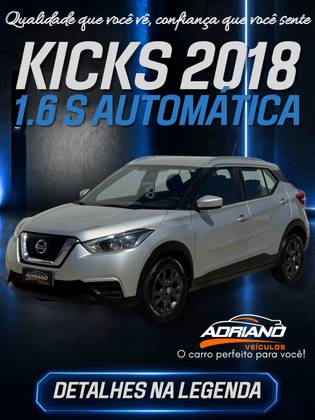 NISSAN KICKS 1.6 16V FLEXSTART S 4P XTRONIC NISSAN KICKS 1.6 16V FLEXSTART S 4P XTRONIC